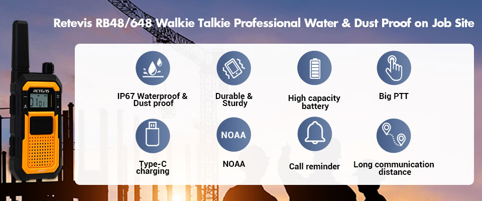 Retevis RB48 Waterproof Rugged License-free Radio