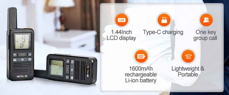 the features on group call license-free radios rb67 rb667