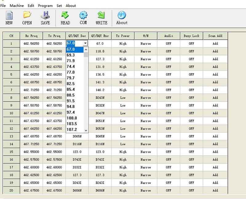 RB23 programming software