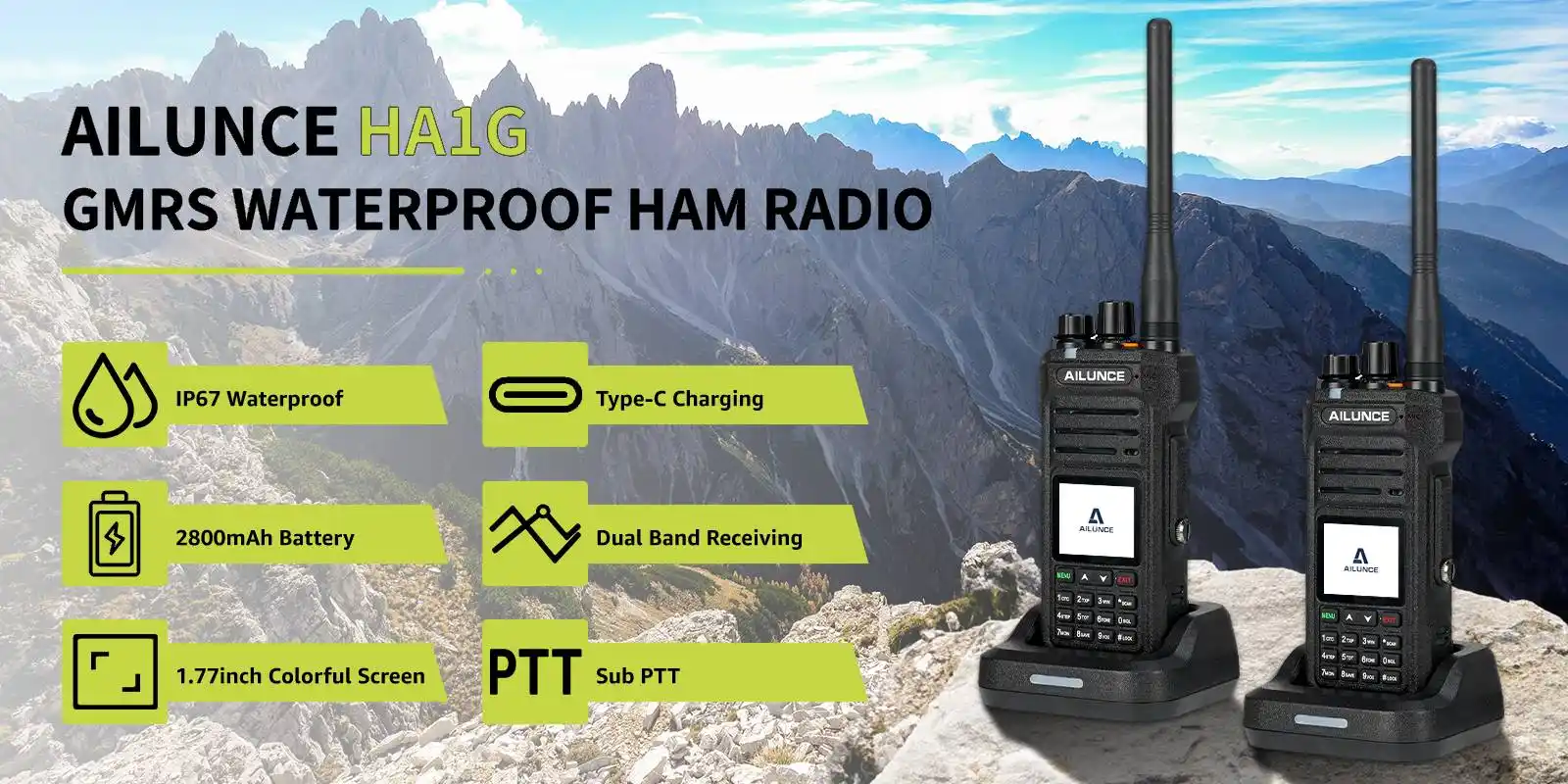 Retevis-IP67-waterproof-220-customizable-channels-GMRS-radio