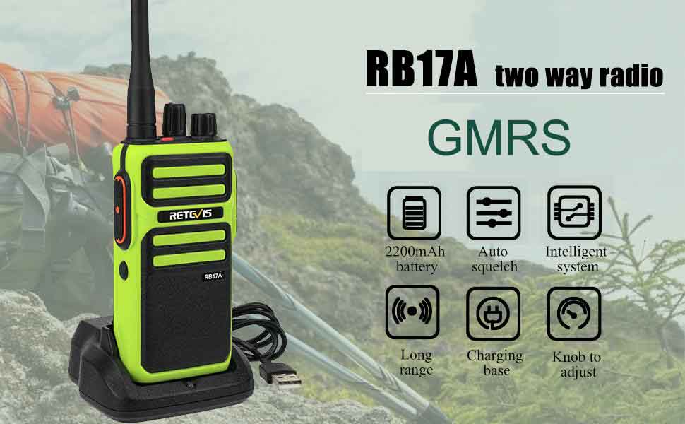 RB17A bright color gmrs band radio