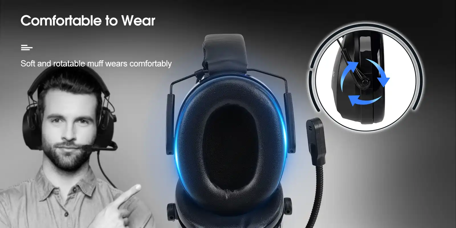 Retevis-EHK012-EHM002-two-way-radio-headset-soft-earmuffs