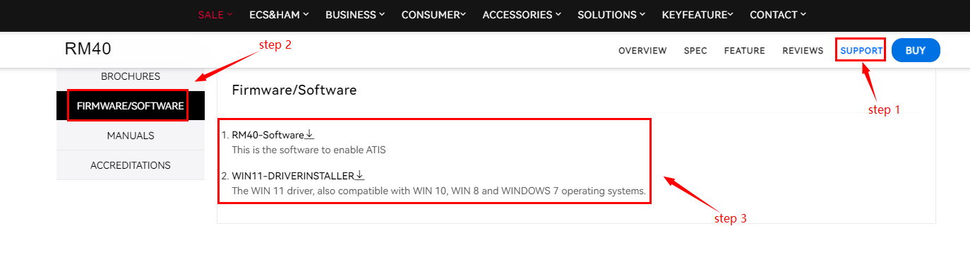 how to download the rm40 software
