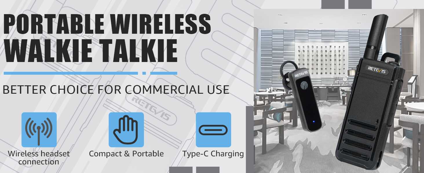 Retevis RB39P Portable Handheld Two-Way Radio with Bluetooth