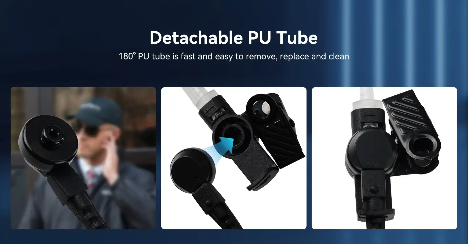 Retevis EAK007 Detachable PU Tube
