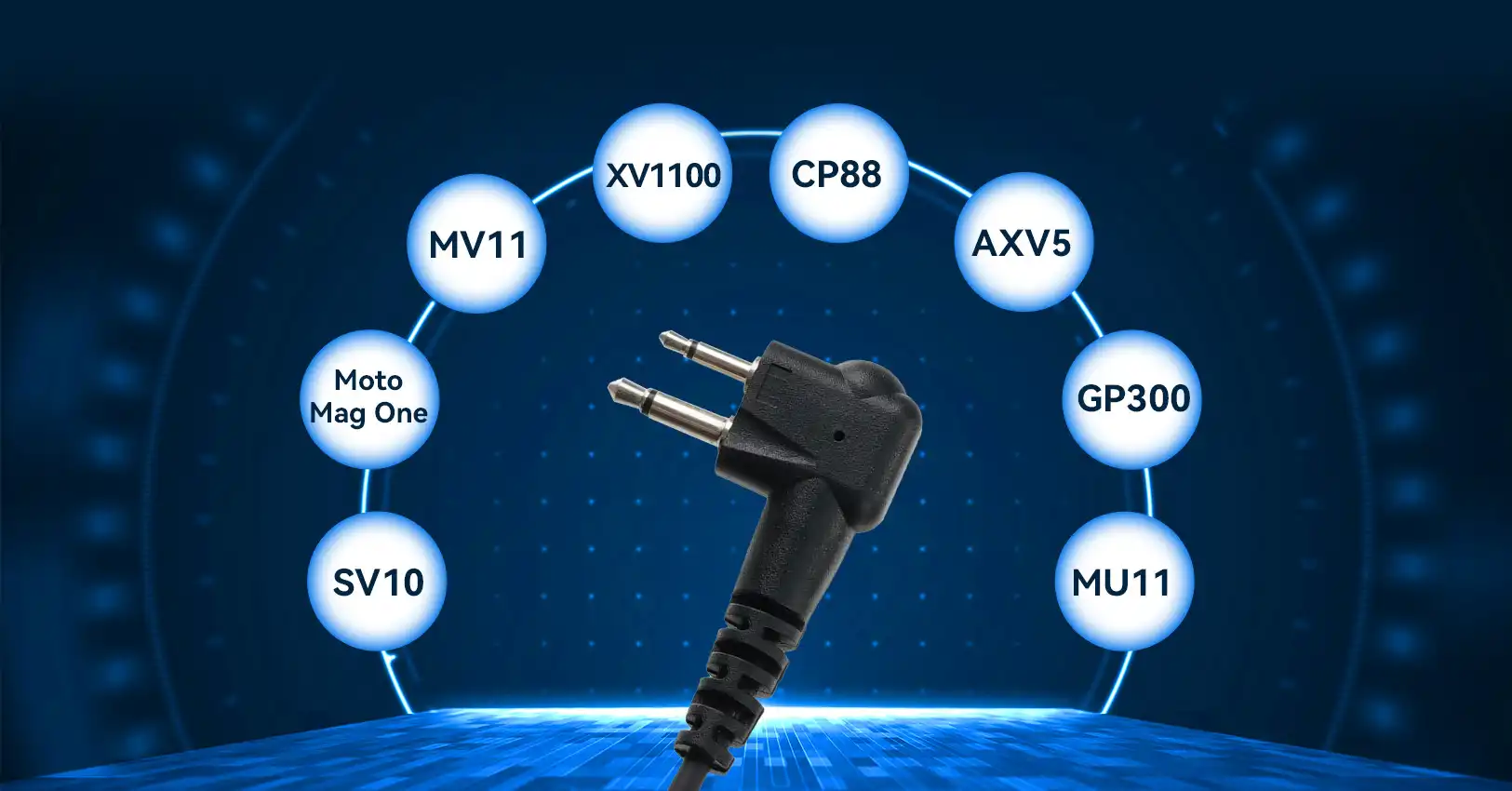 EAM005 Earpiece for Motorola-2-Pin Two-Way Radio