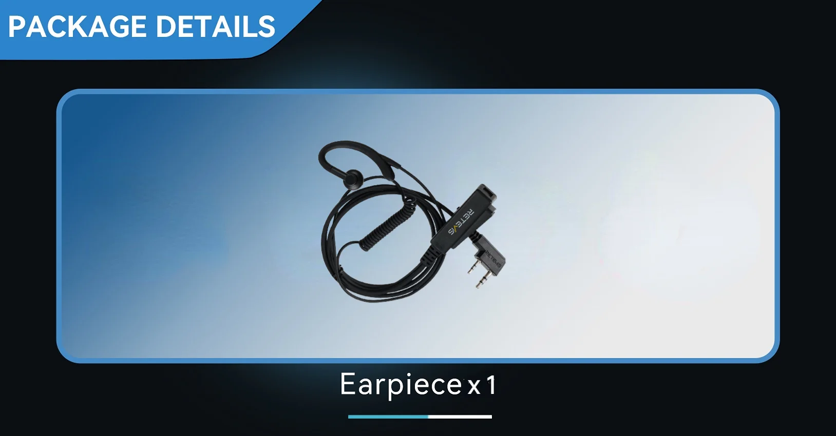 Retevis EEK024 Earpiece Package Includes