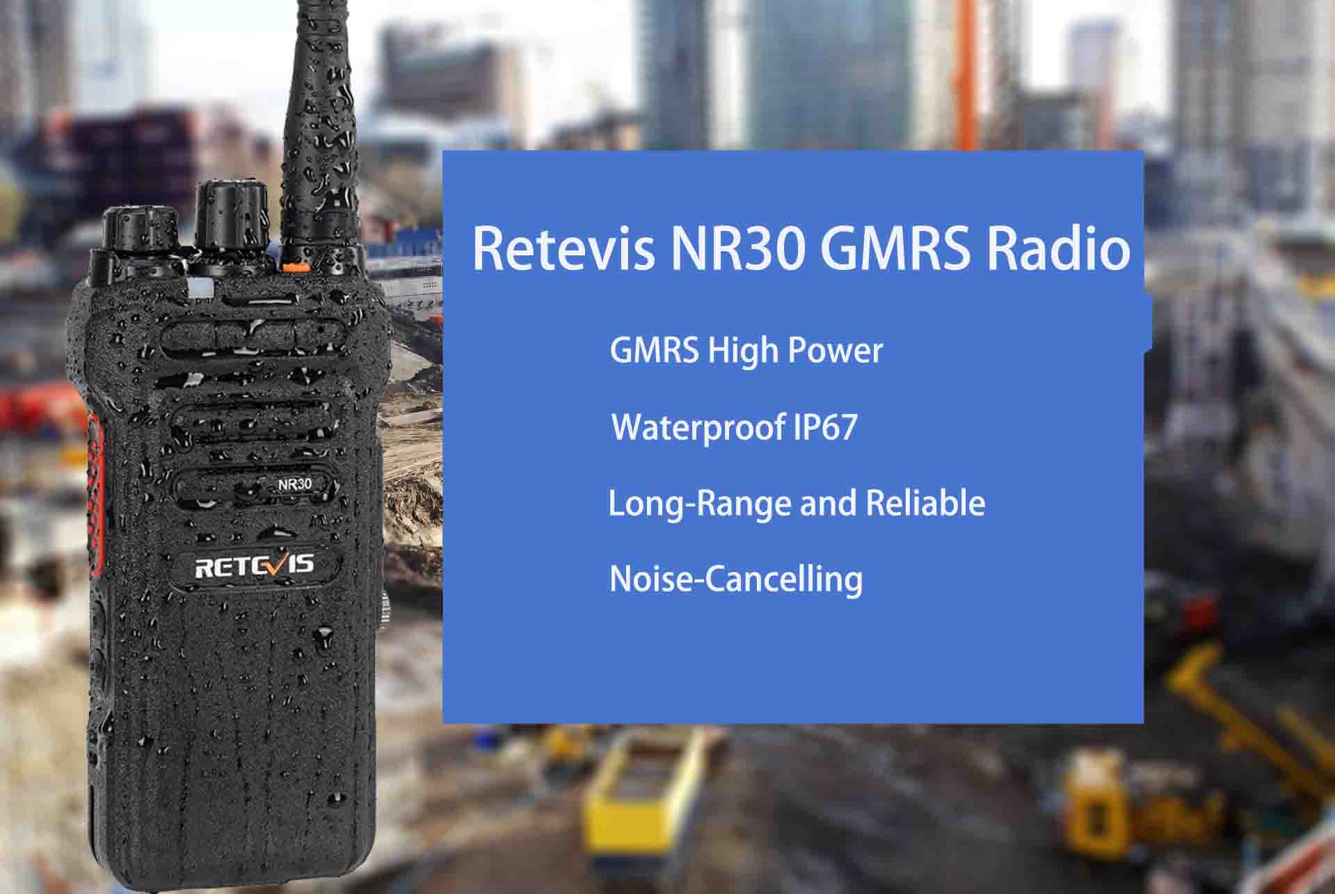 NR30 5 Watt Waterproof GMRS Radio (10 Pack)