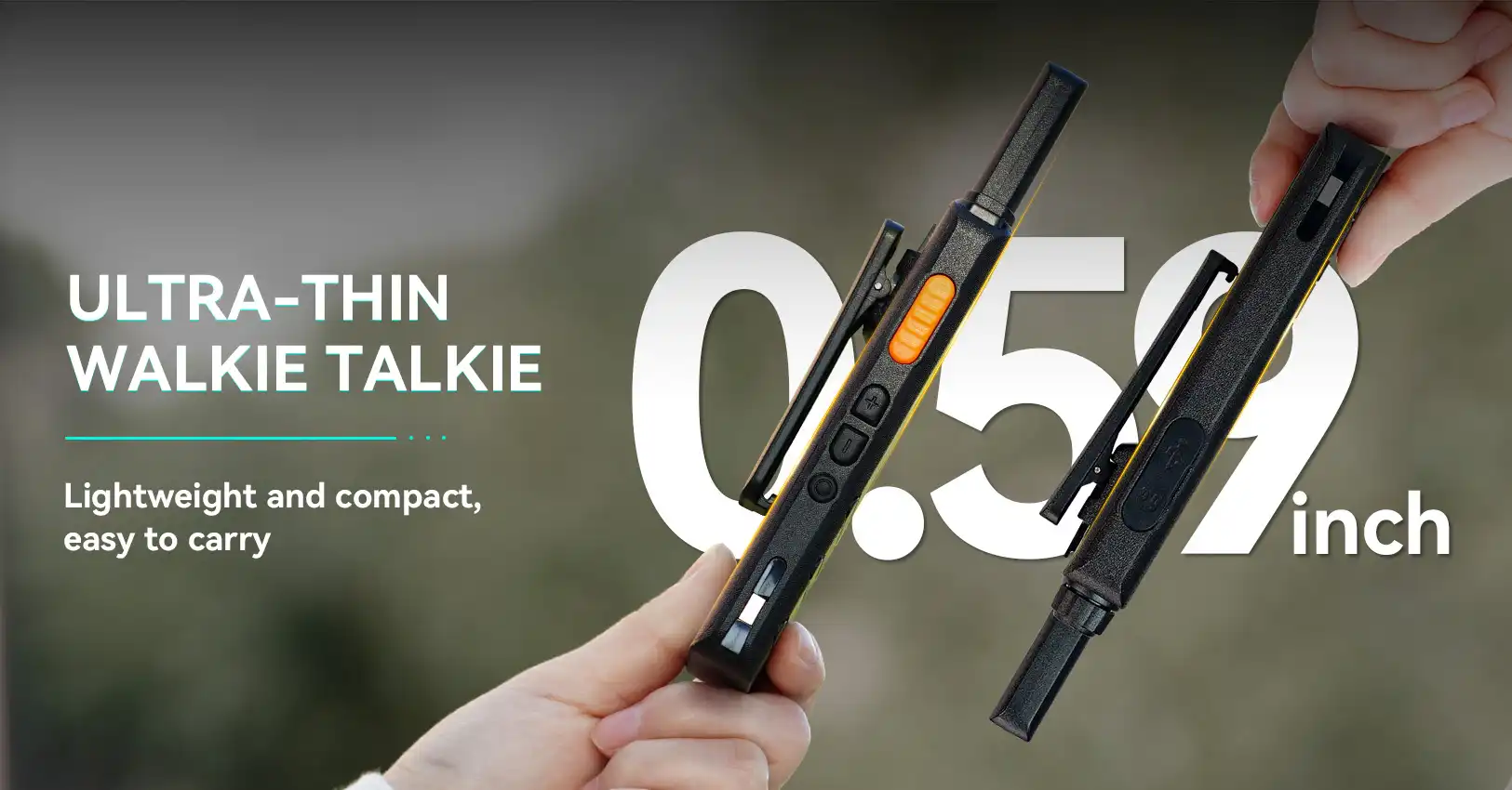 Retevis B3S/B63S 15mm Ultra Thin Walkie Talkie