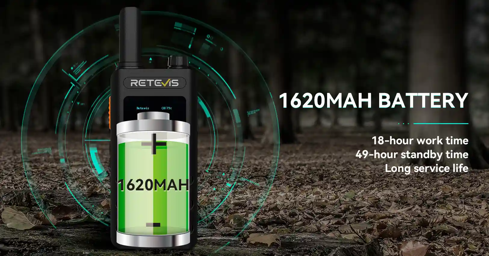 Retevis B3S/B63S Portable Walkie Talkie Long Battery Life