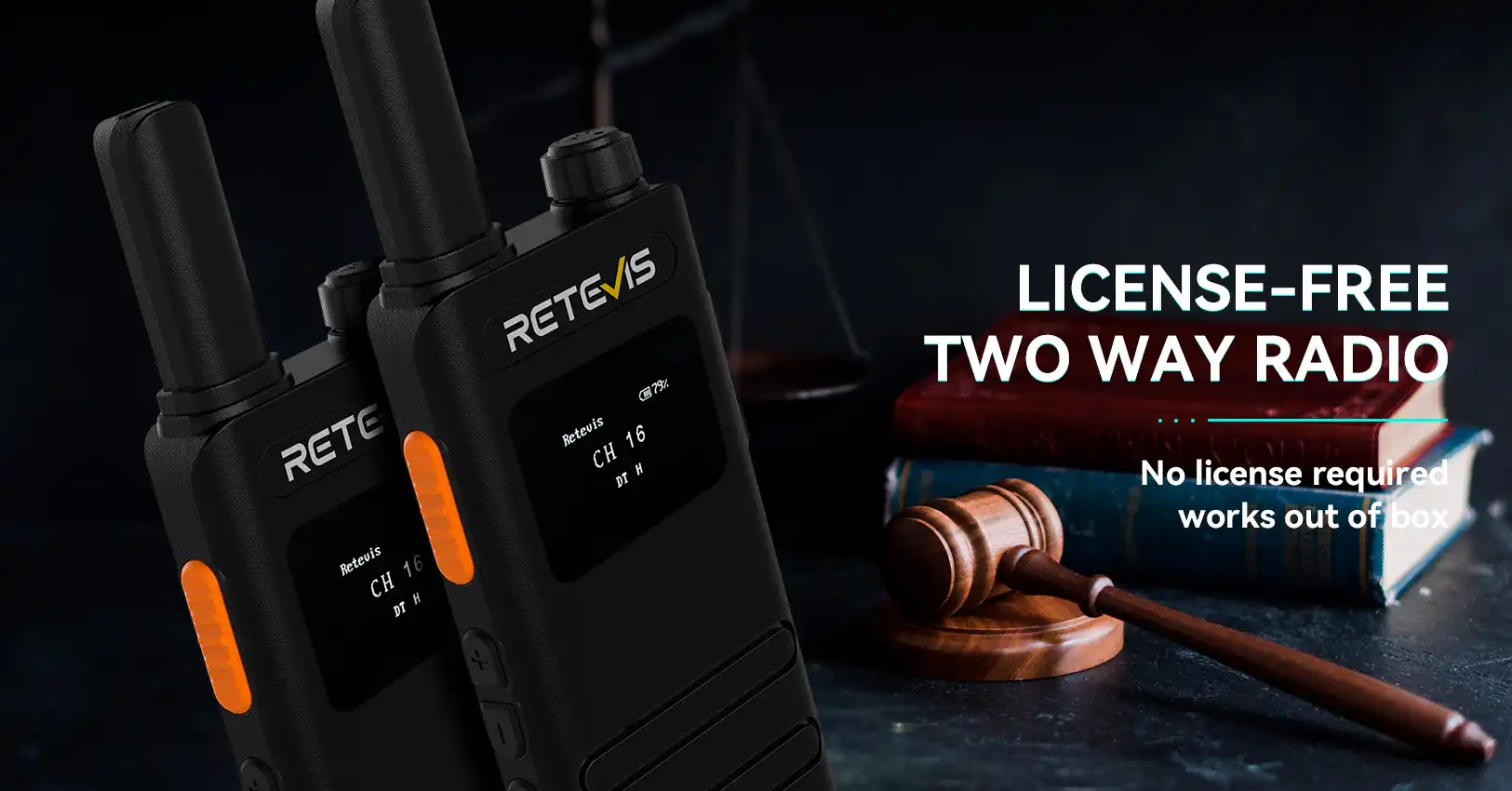 Retevis B3S License Free FRS Ultra Thin Walkie Talkie