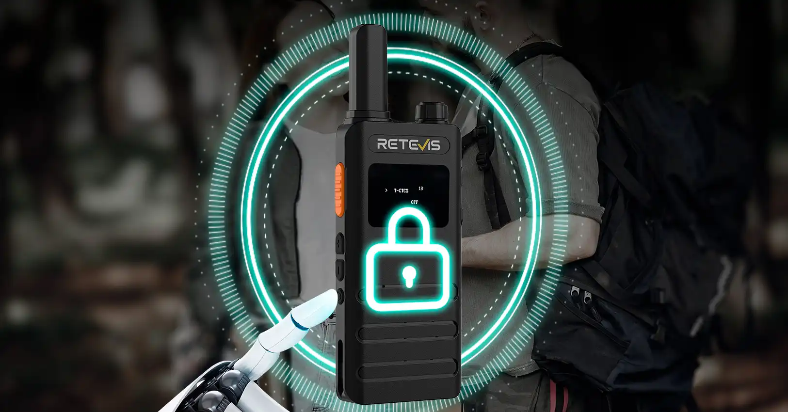 Retevis B3S FRS Ultra Thin Walkie Talkie Channel Lock Function