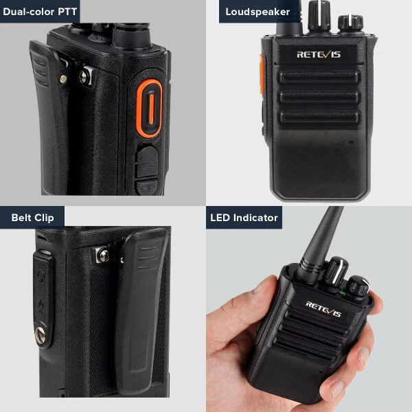 Retevis RB46 Portable Waterproof Walkie Talkie for Skiing