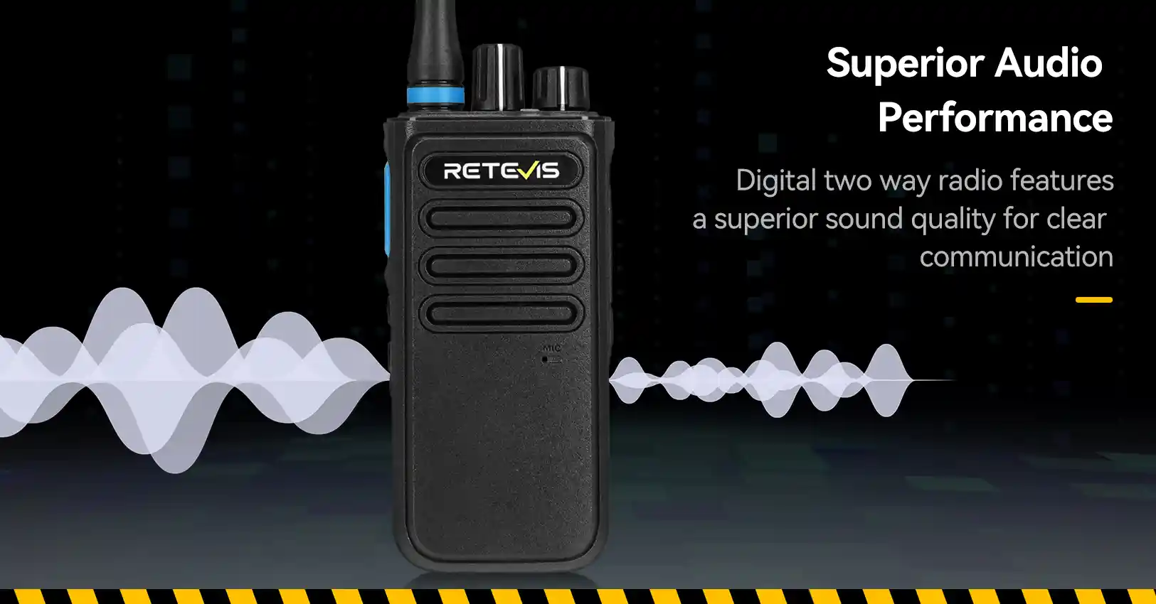 Retevis P1 High Power Superhet AES256 UHF DMR Walkie Talkie