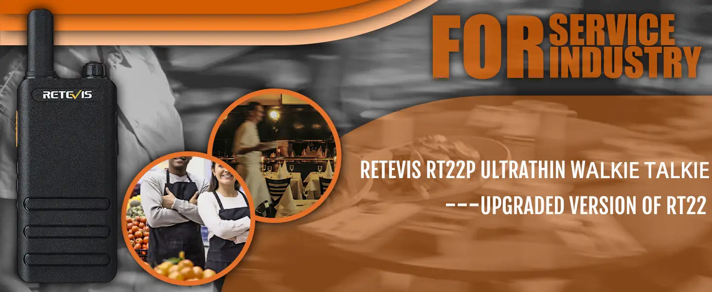 Retevis RT22P Portable Slim Walkie Talkie for Business