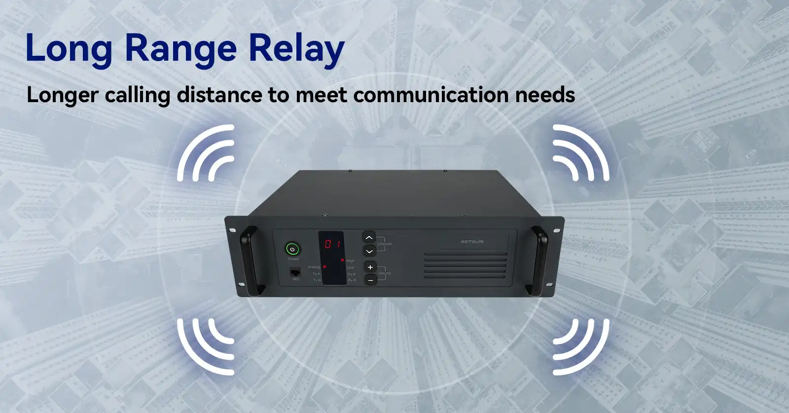 Retevis R1 Long Range Walkie Talkie Repeater