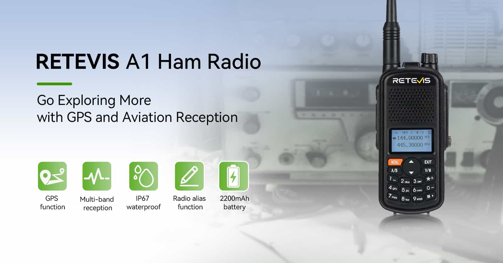retevis-a1-5w-gps-analog-walkie-talkie