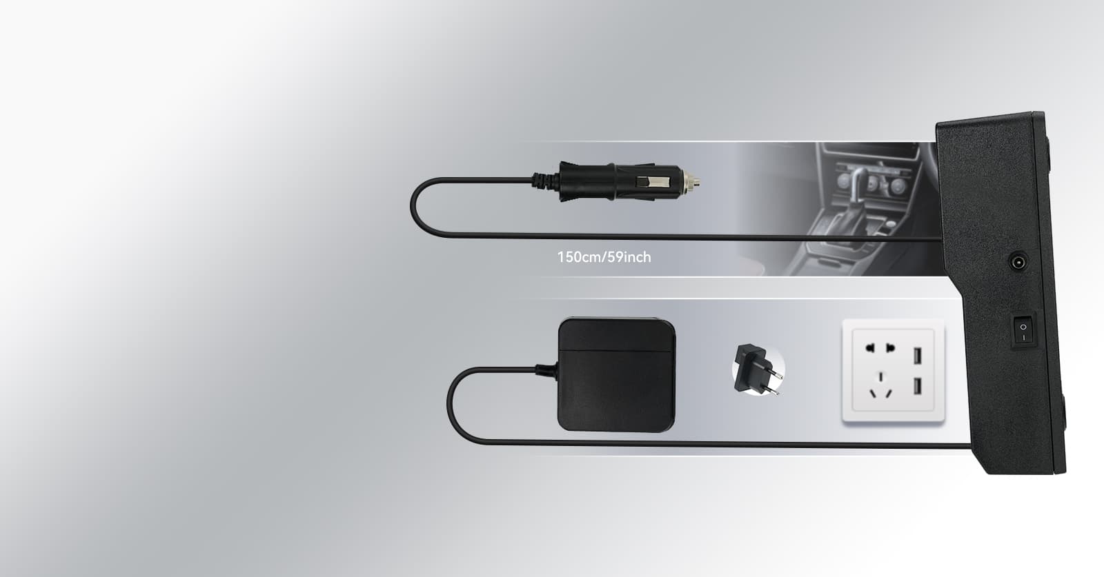two power supplies offers convenient charging