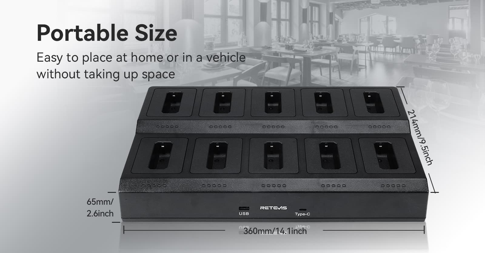 Easy to carry size save your spaces