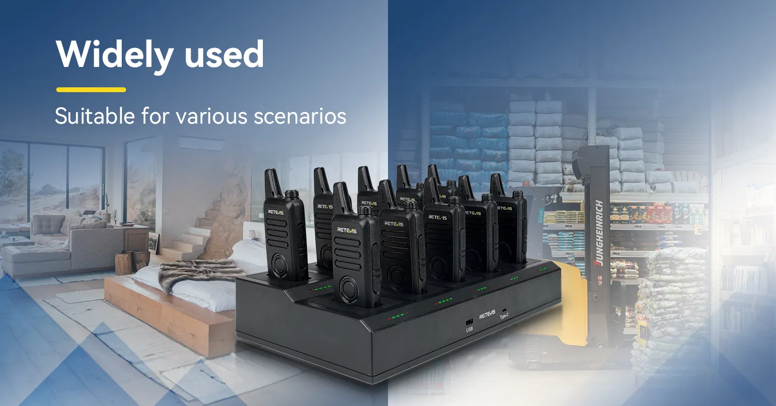 Retevis RT22S Walkie Talkie Wide Applications