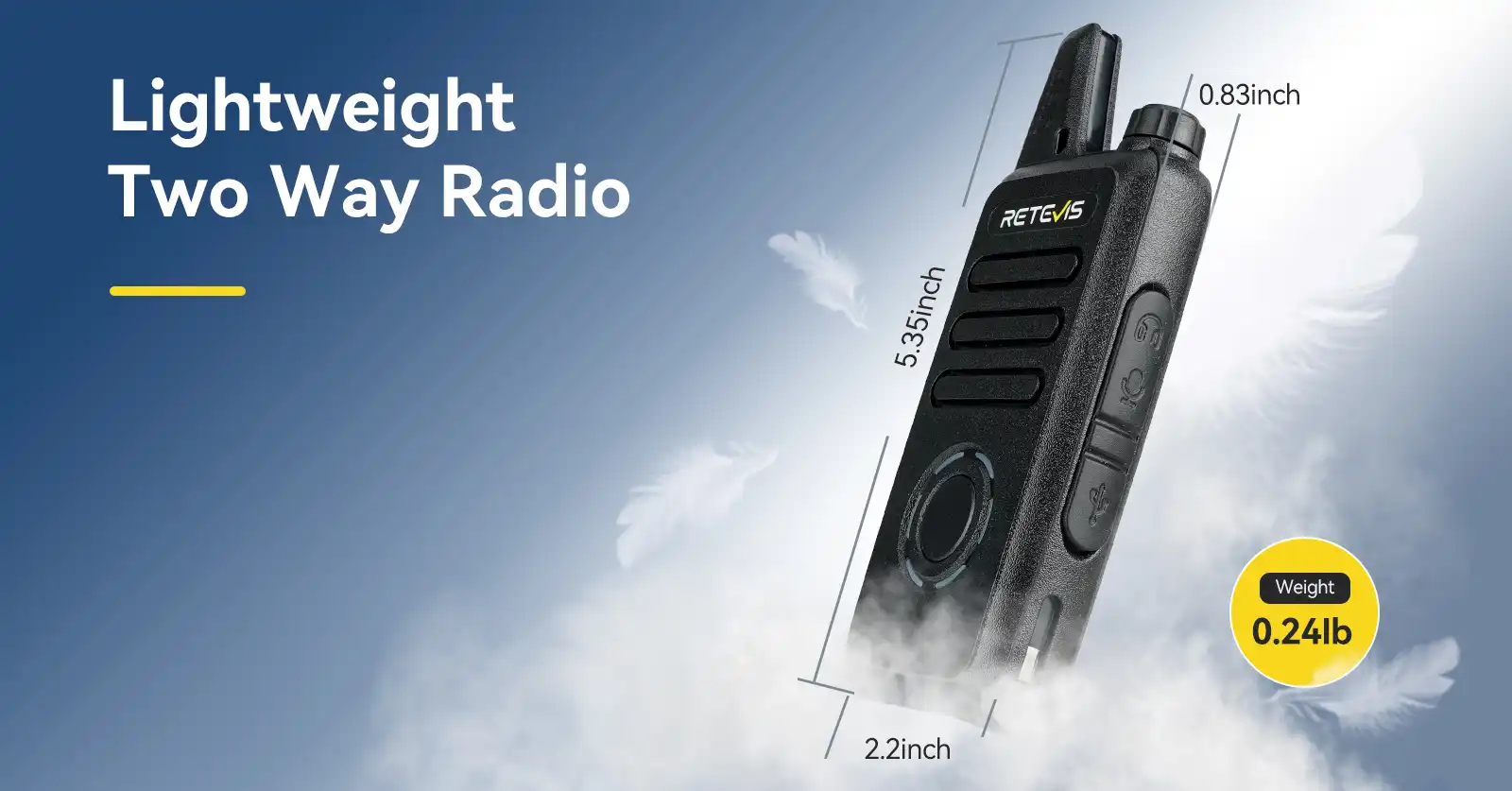 Retevis RT22S Lightweight Walkie Talkie