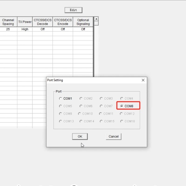 Retevis R1 Program Port