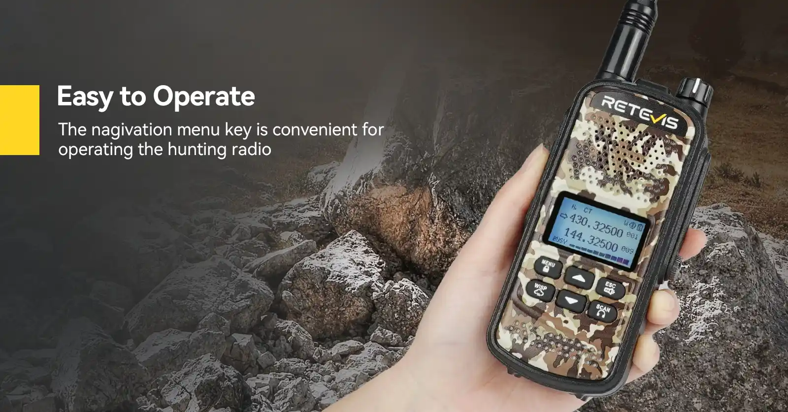 Retevis EZTalk2 Easy to use walkie talkie