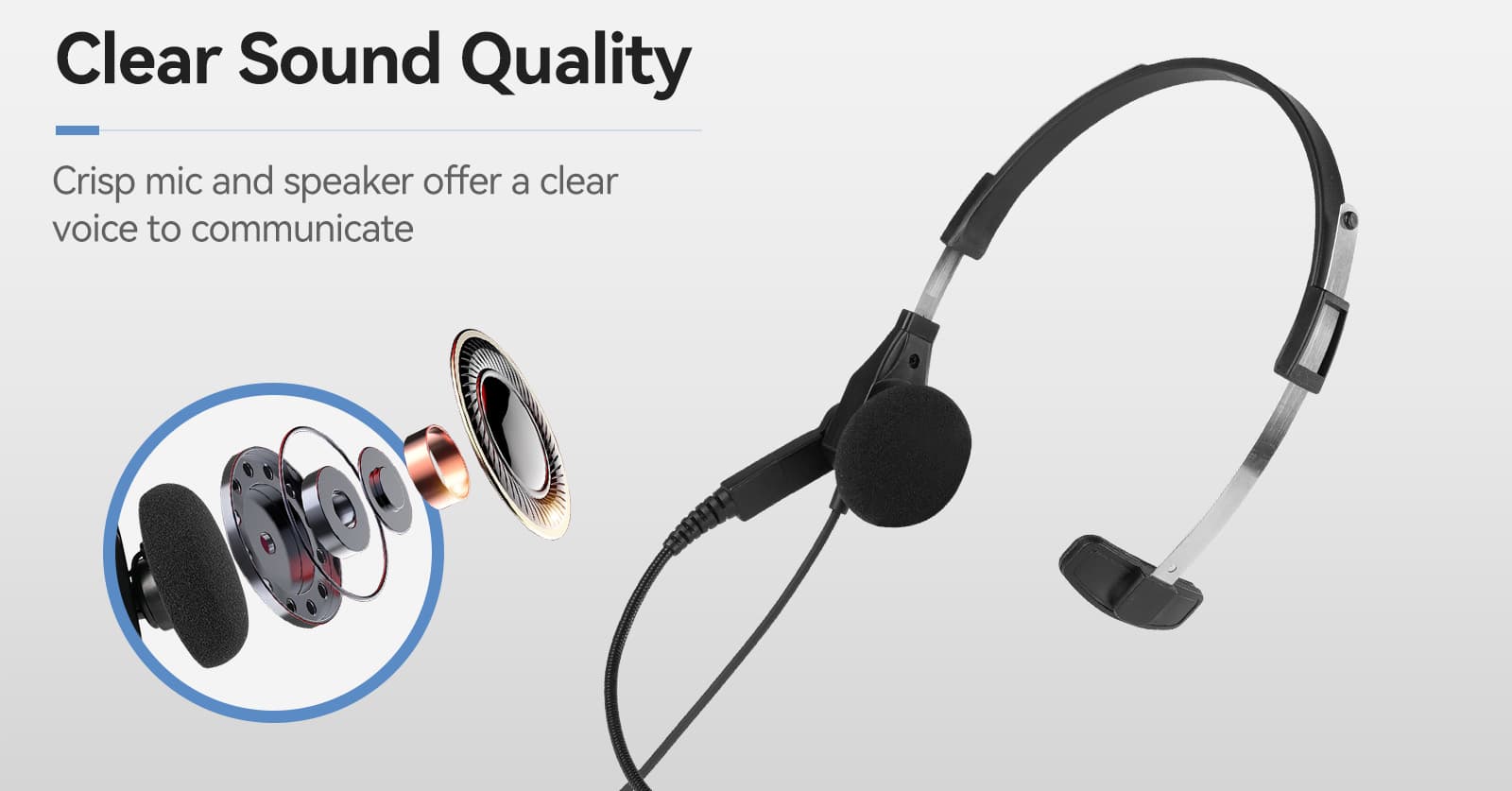 Offers you Crystal clear and crisp voice