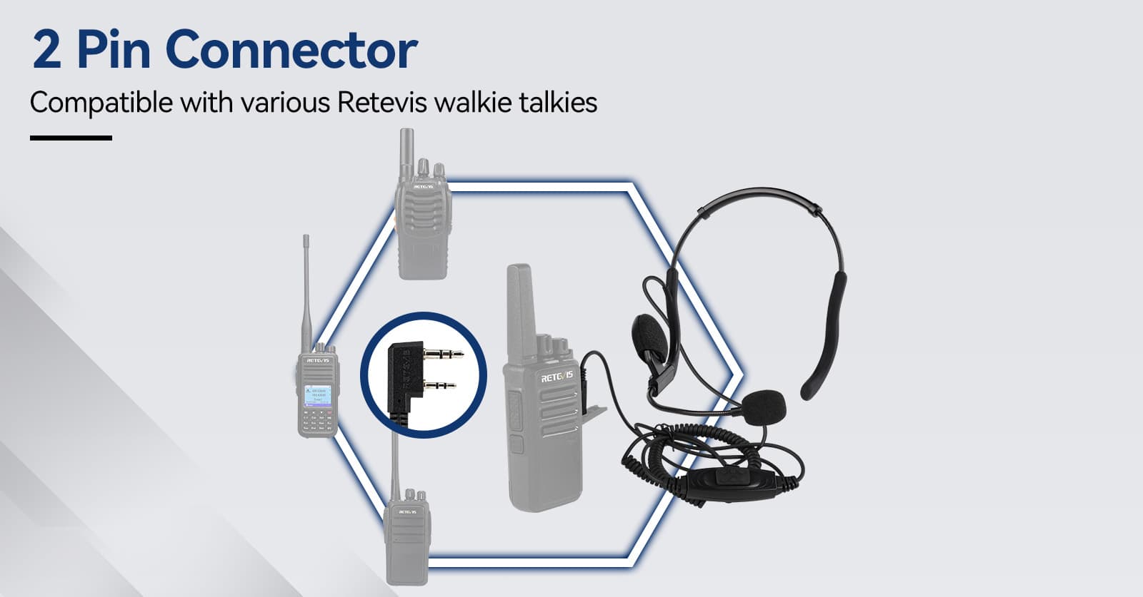headset with kenwood 2pin connector