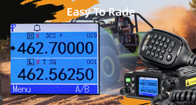 easy to operate gmrs radio rb86