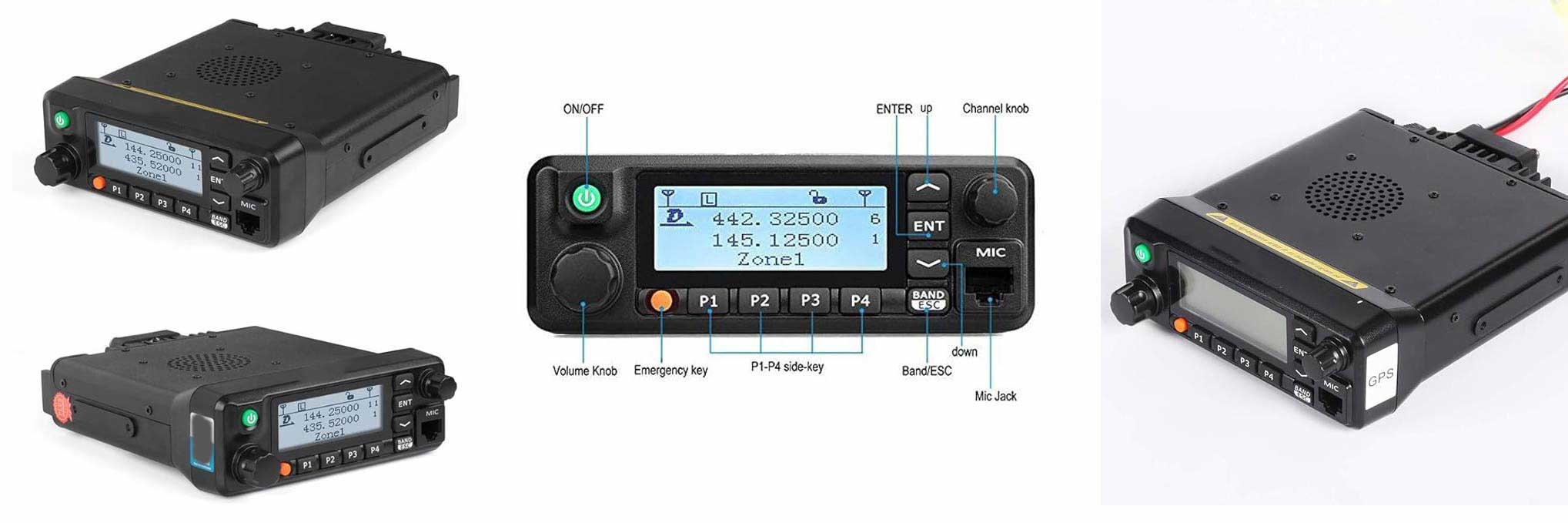 Retevis RT90 Dual Band DMR Mobile Radios