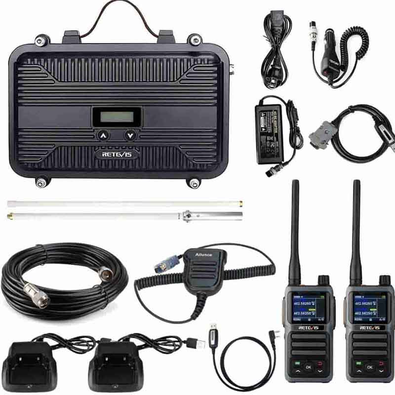 gmrs repeater rt97s with rb17p handheld gmrs radio