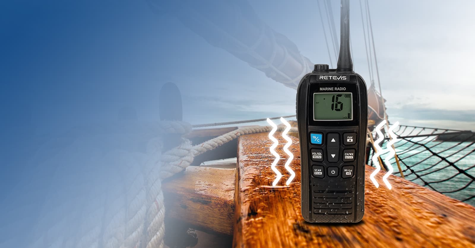 Vibration DRAINNING MARINE RADIO