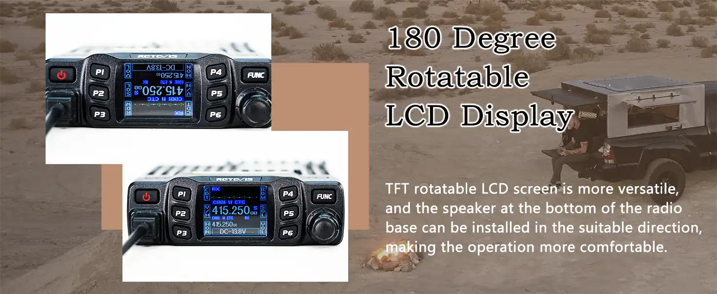 180 degree  rotatable TFT LCD display