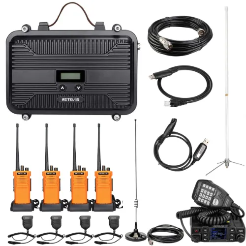 Retevis RT97S Portable Repeater with RT95 Mobile Radio and RT29 Handhelds Bundle
