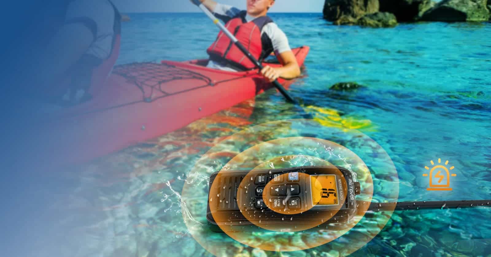 IP67 waterproof and Floating marine radio