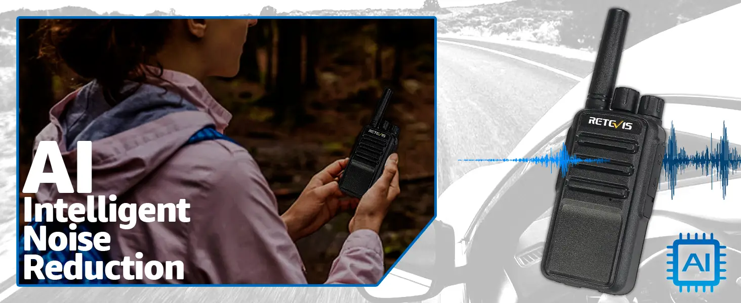 Retevis NR10 AI Intelligent noise reduction function two way radio