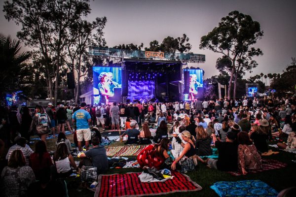 A music festival with certain water elements or characteristics