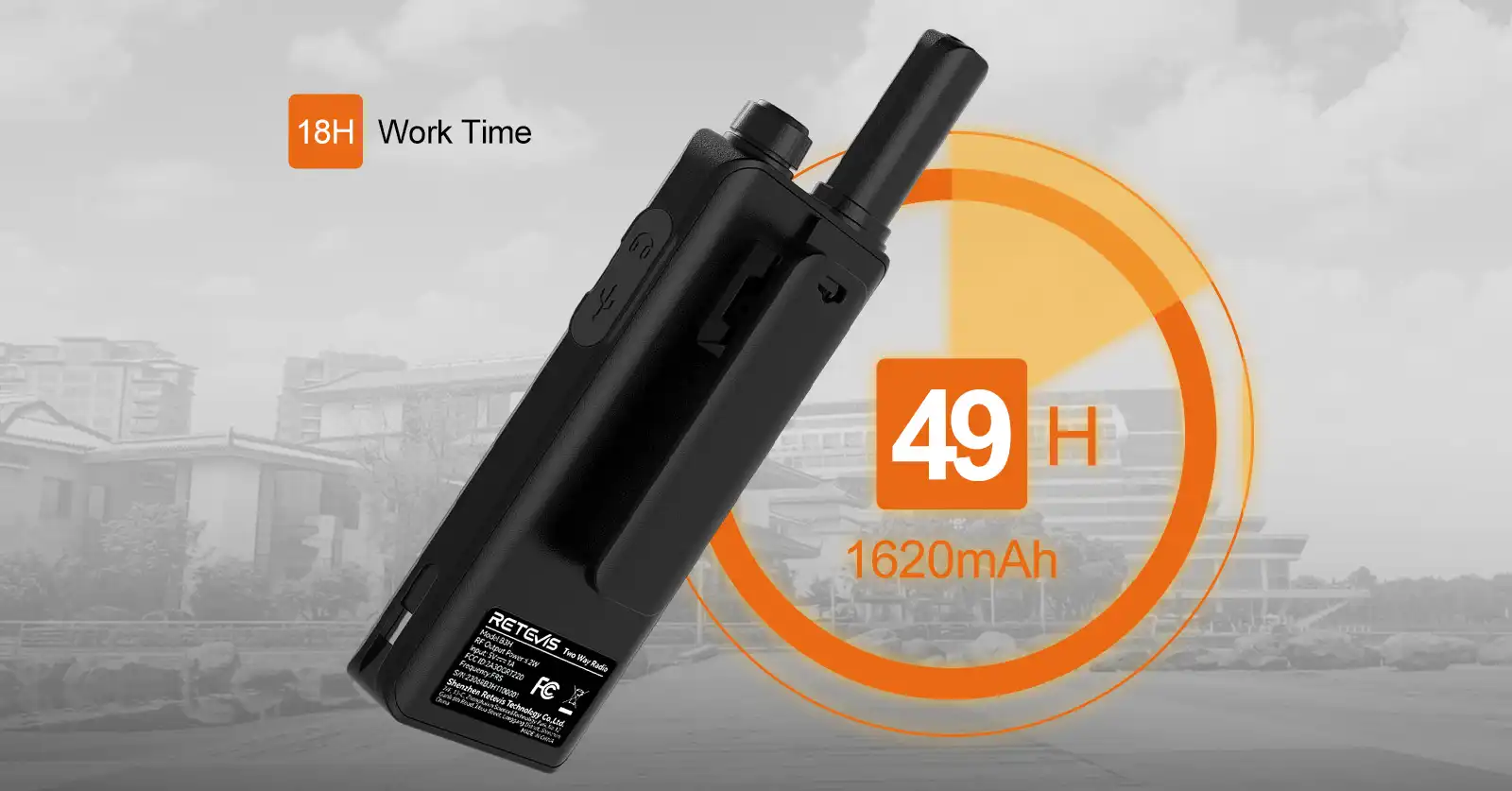 Retevis B3H 18h Working Time