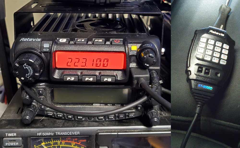 RT9000D 45W UHF Mobile Radio with MR200 High Gain NGP Antenna Kit