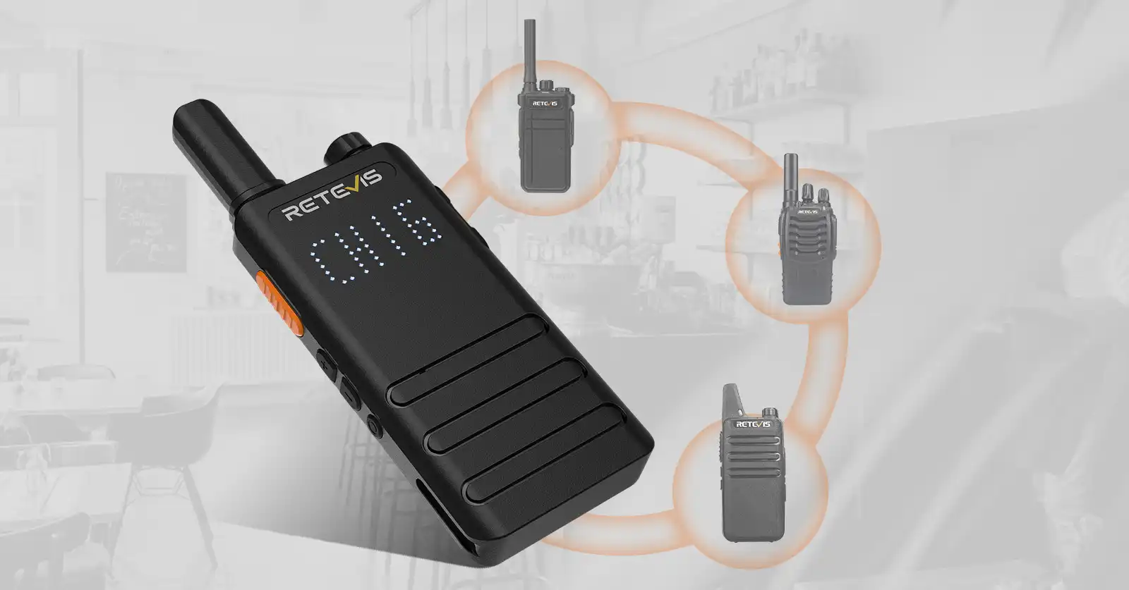 Retevis B3H Walkie Talkie Compatible with Other FRS Radios