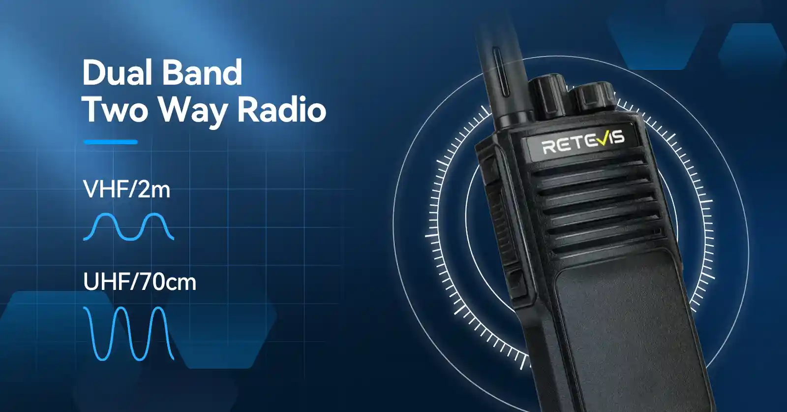 10watts uv dual band walkie talkies