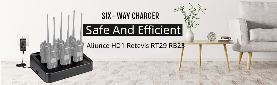 six way charger for RT29