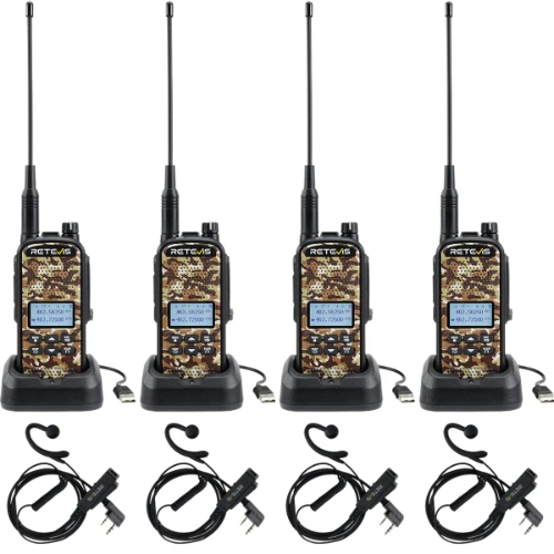 Retevis EZTalk2 Hunting Two Way Radios 4Pack