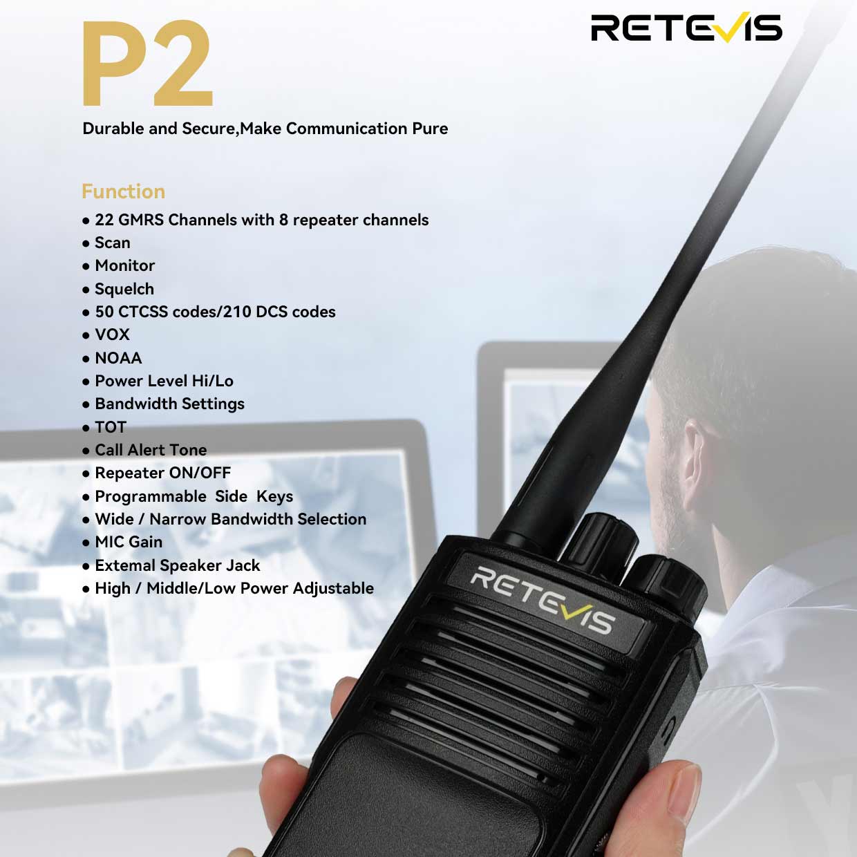 long range waterproof GMRS radio