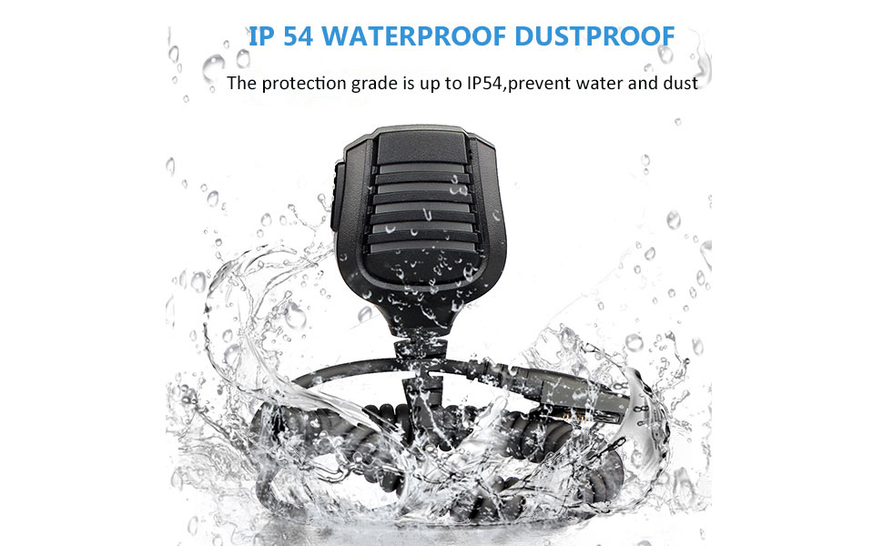 IP54 speaker mic