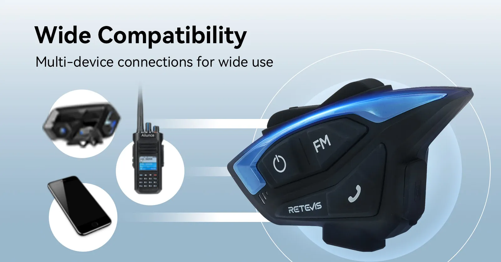 Retevis EZTalk3A Wide Compatibility Inercom