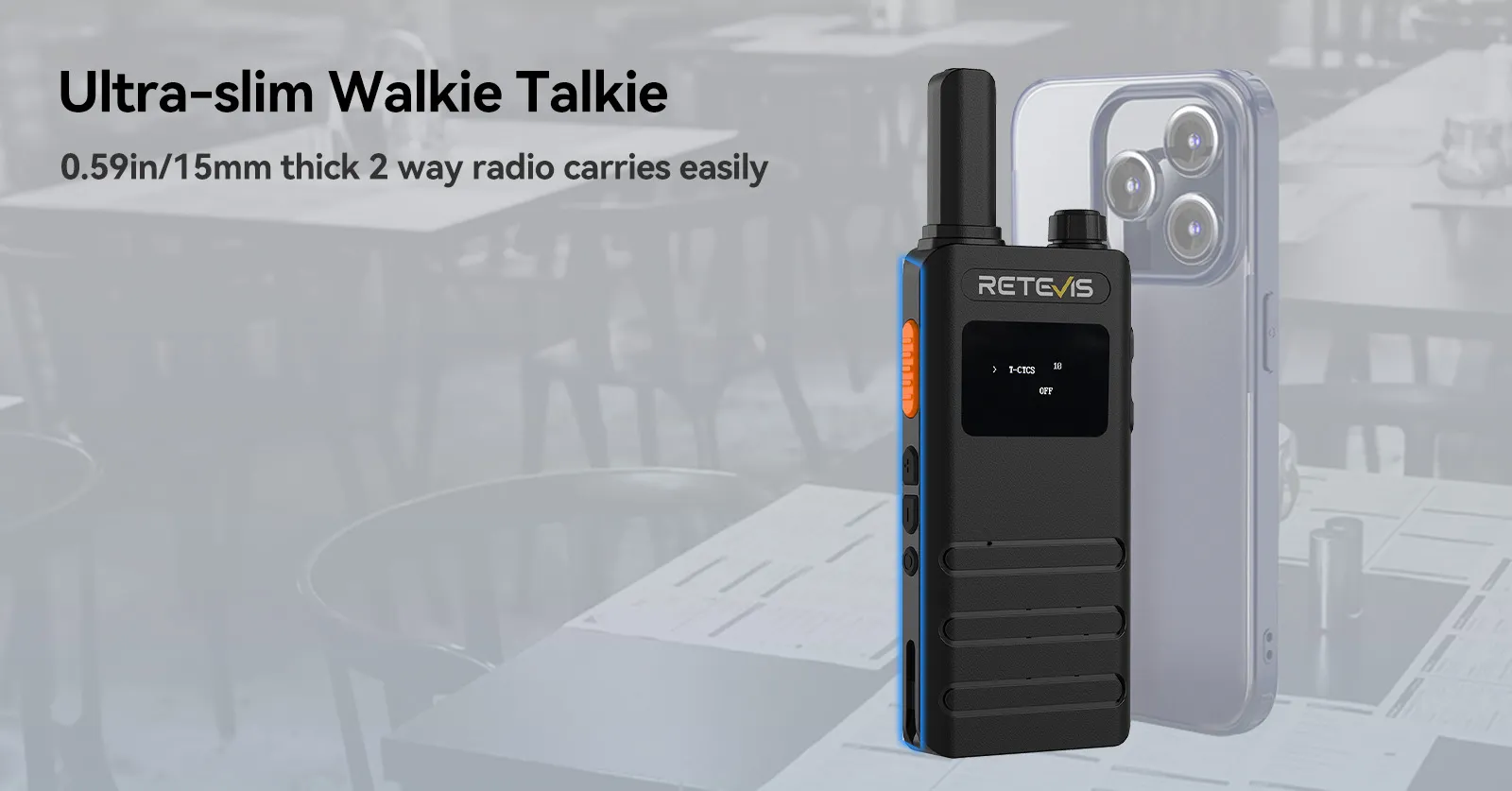 Retevis B3S Ultra Thin 2 Way Radio