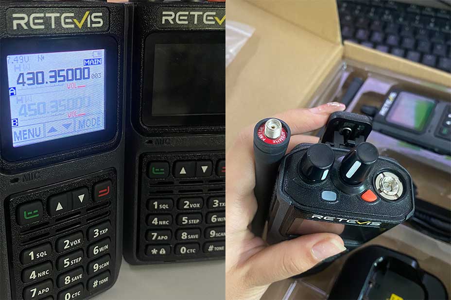 C1 5W Noise Reduction Waterproof UV Radio With IP55 Waterproof Microphone 2 Pack