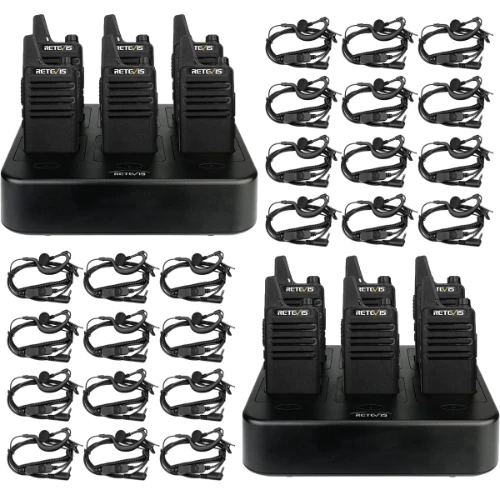 Retevis RT22 12Pack with Six Way Chargers and Earpieces